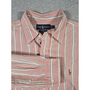 Polo Ralph Lauren Men's Classic Fit Oxford Striped Button Down Shirt XL